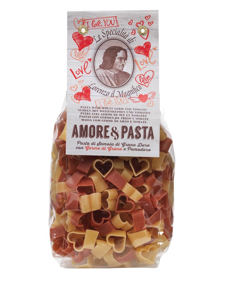 Germe di Grano e Pomodoro Cuori Lorenzo il Magifico 250 gr Multicolore -  Antico Pastificio Morelli